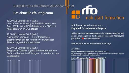 Capture Image rfo Regional Fernsehen Oberbayern HD 11552 H